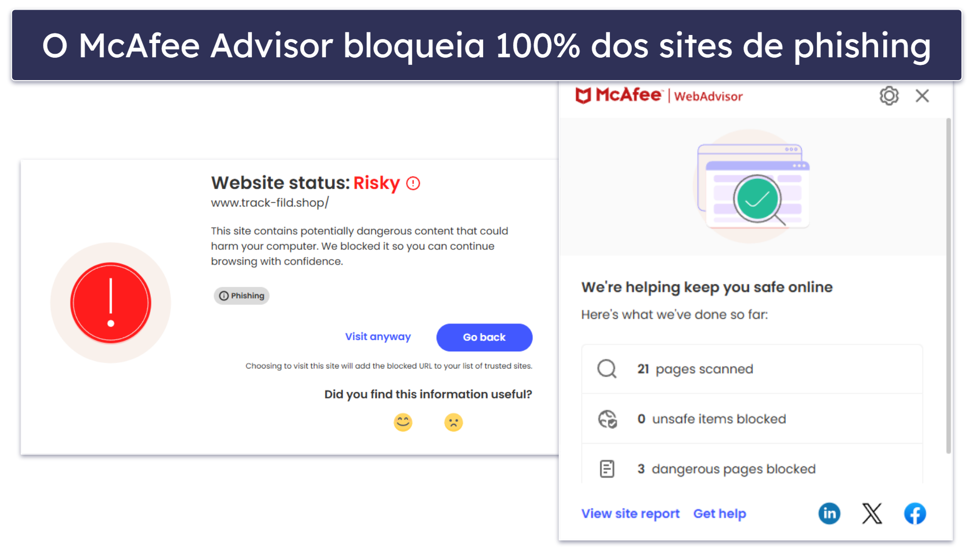 4. McAfee Total Protection — Bom mecanismo antimalware e proteções de cibersegurança