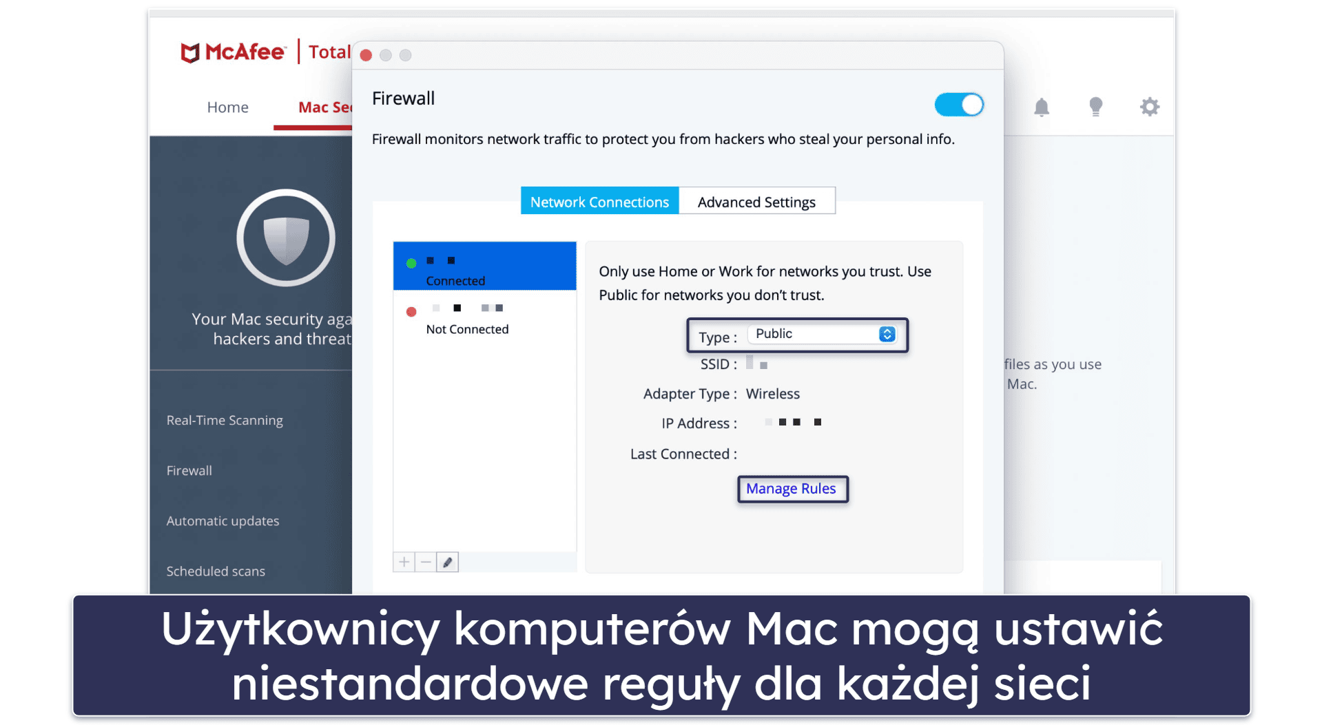 Funkcje bezpieczeństwa McAfee — doskonałe wykrywanie złośliwego oprogramowania, doskonała ochrona sieci i nie tylko