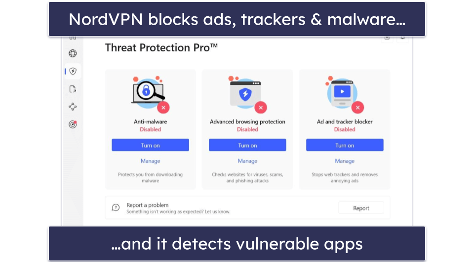 Extra Features — NordVPN Wins This Round