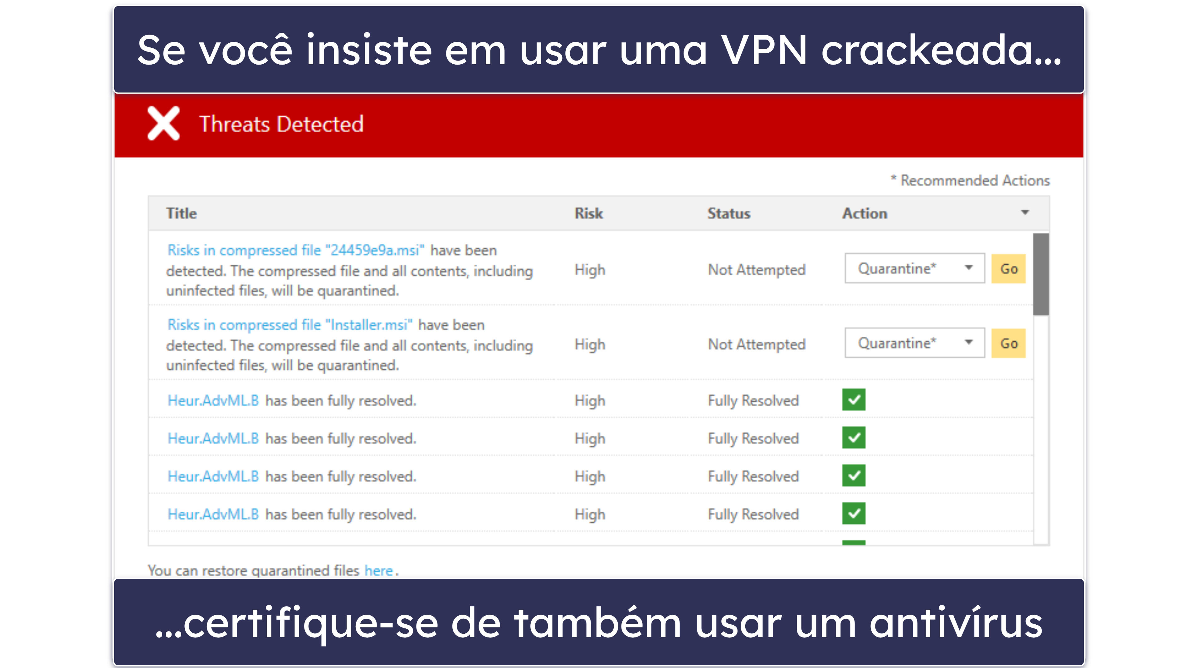 Por que você deve evitar VPNs crackeadas