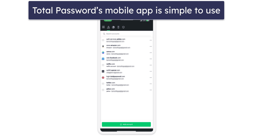 8. Total Password — Simple &amp; Secure Password Management for iOS