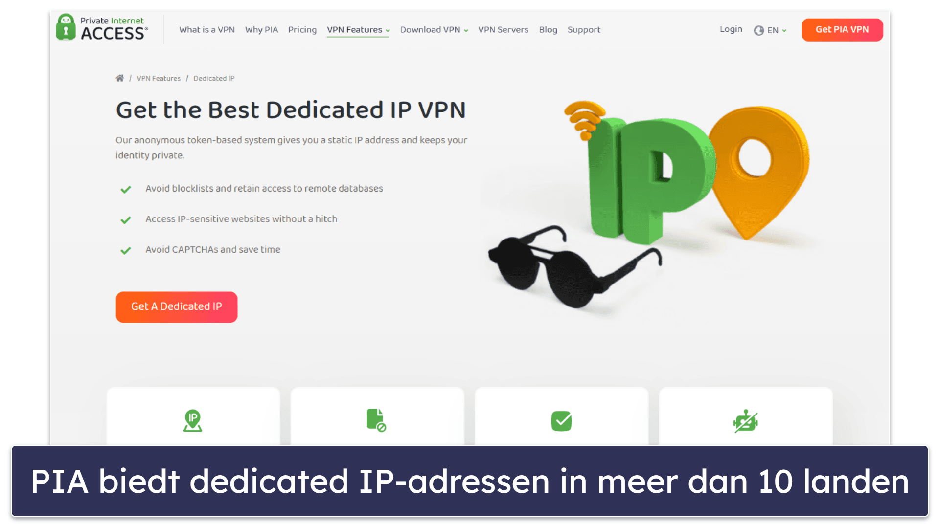 🥈2. Private Internet Access — Veel smart DNS-locaties + dedicated IP’s