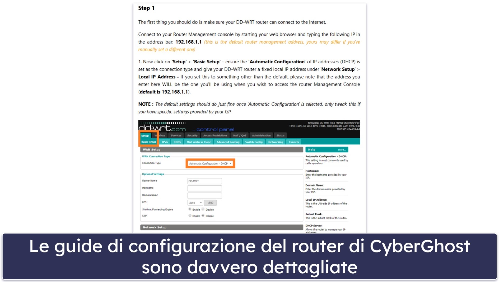 🥉3. CyberGhost VPN — configurazione semplice + server ottimizzati per lo streaming