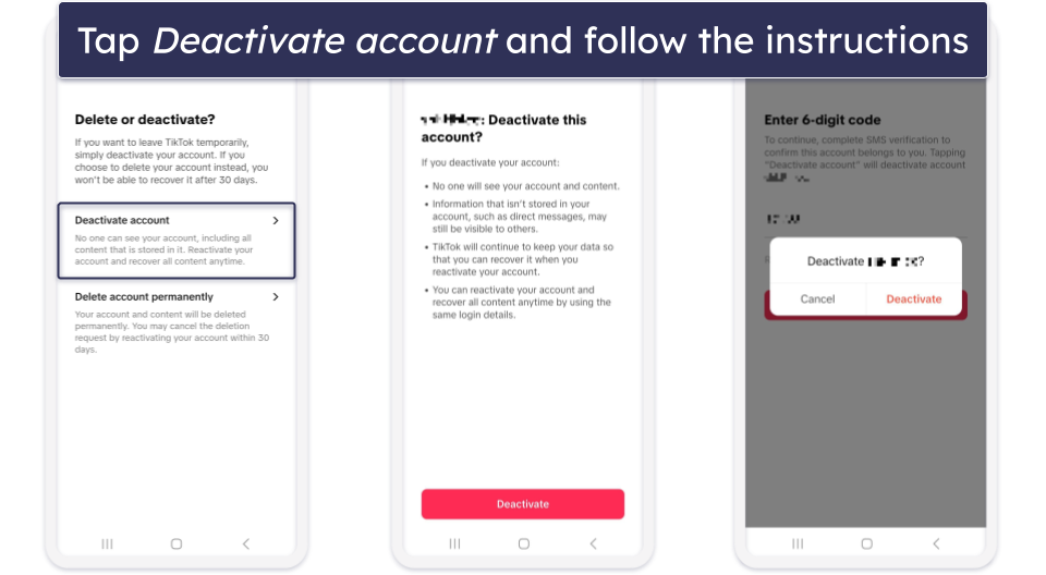 How to Deactivate Your TikTok Account