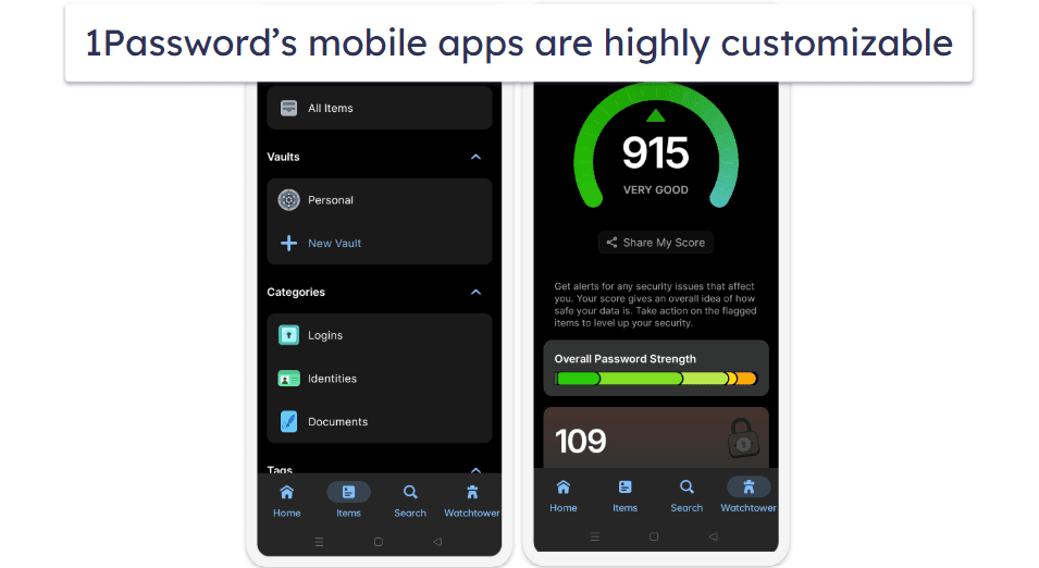 1Password Mobile App — Super Fast &amp; Highly Customizable on Android + iOS