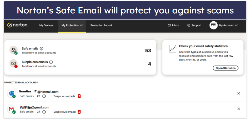 🥇 1. Norton — Best Overall Antivirus for Email Protection