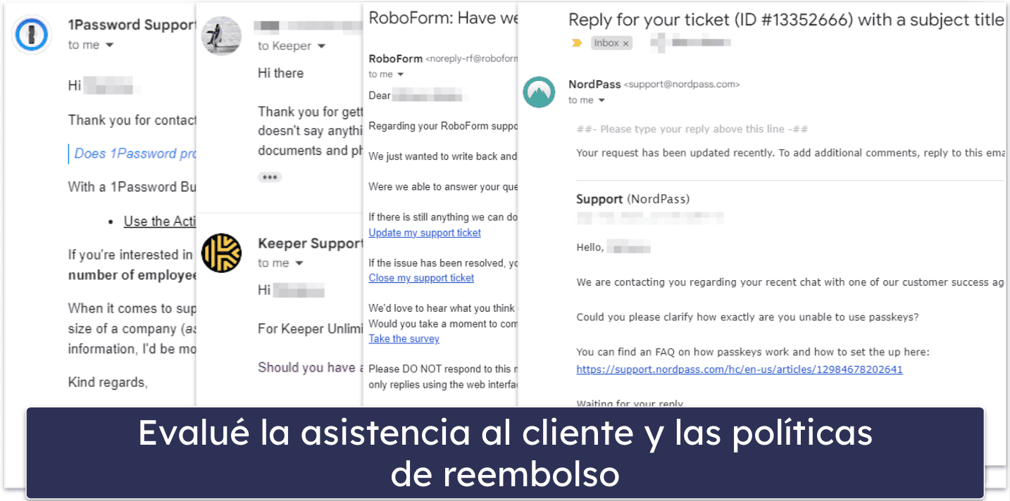 Metodología de las pruebas: criterios de comparación y clasificación