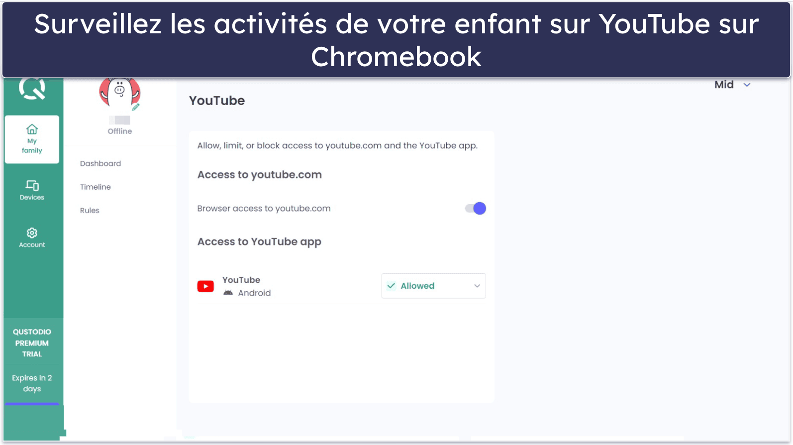 🥇 1. Qustodio : le meilleur contrôle parental pour Chromebook