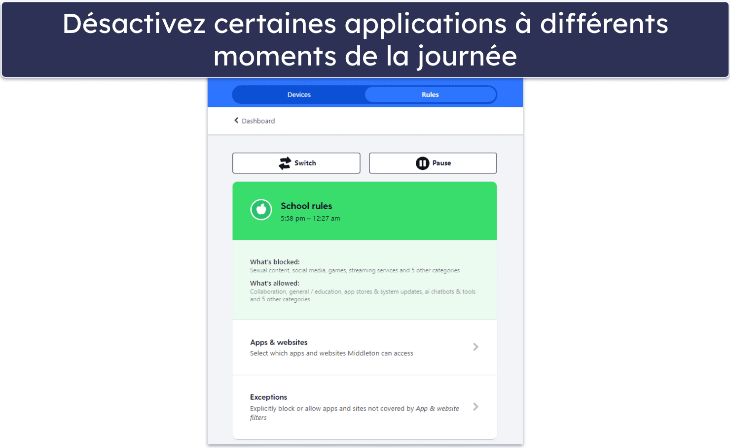 🥈 2. Bark : un outil de contrôle parental qui accorde une certaine marge de manœuvre aux adolescents