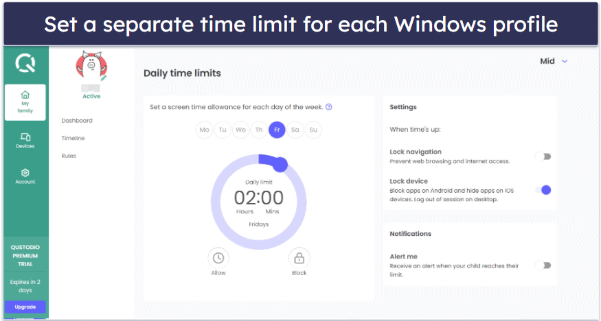 🥇 1. Qustodio — Best Parental Control App for Windows in 2024