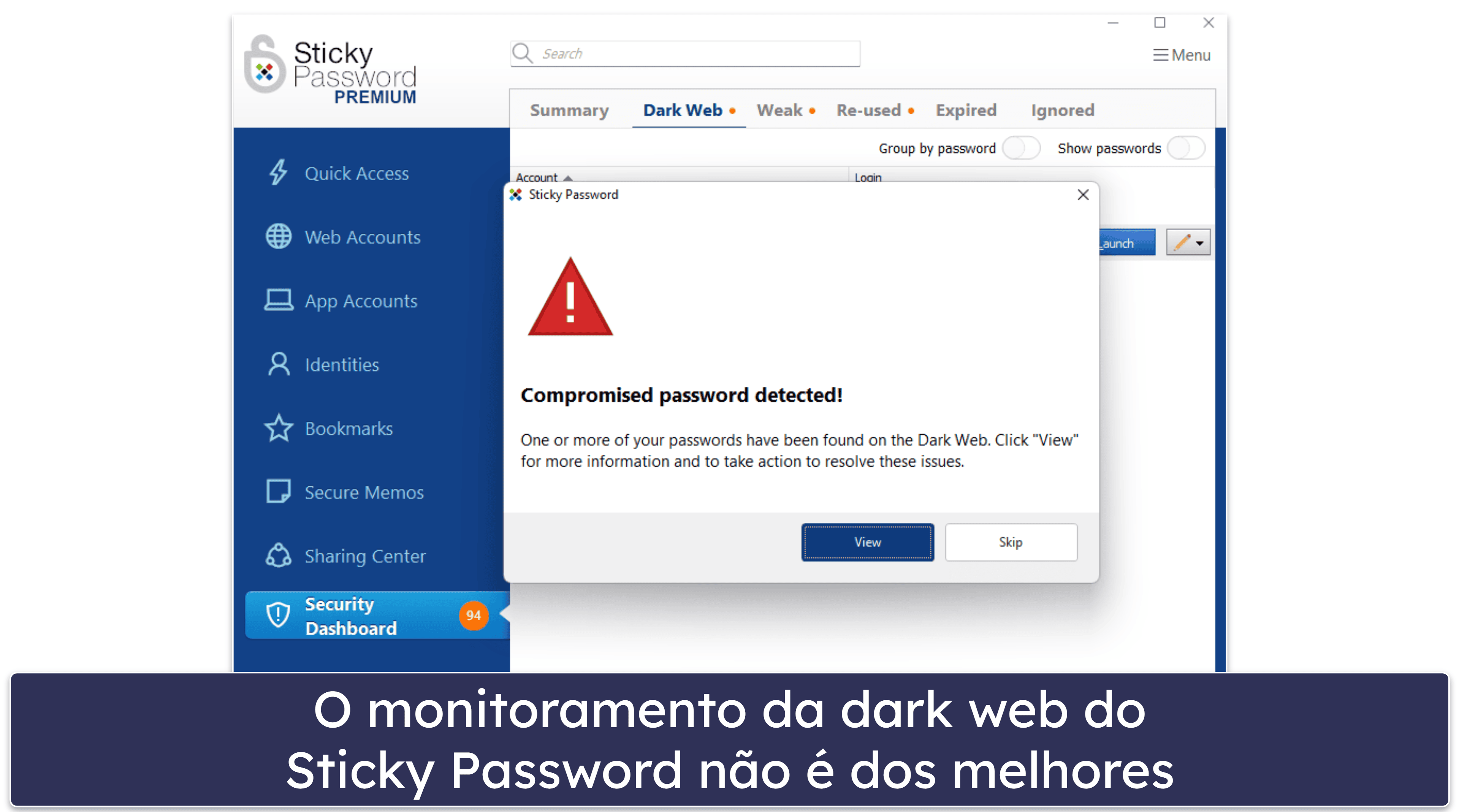 8. Sticky Password — Bom plano premium com opção portátil