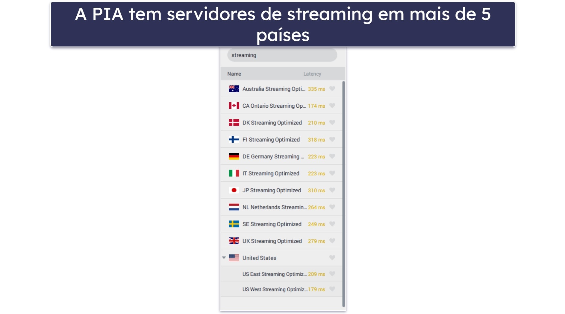 🥈2. Private Internet Access – ótima para assistir à MLB.TV em dispositivos móveis