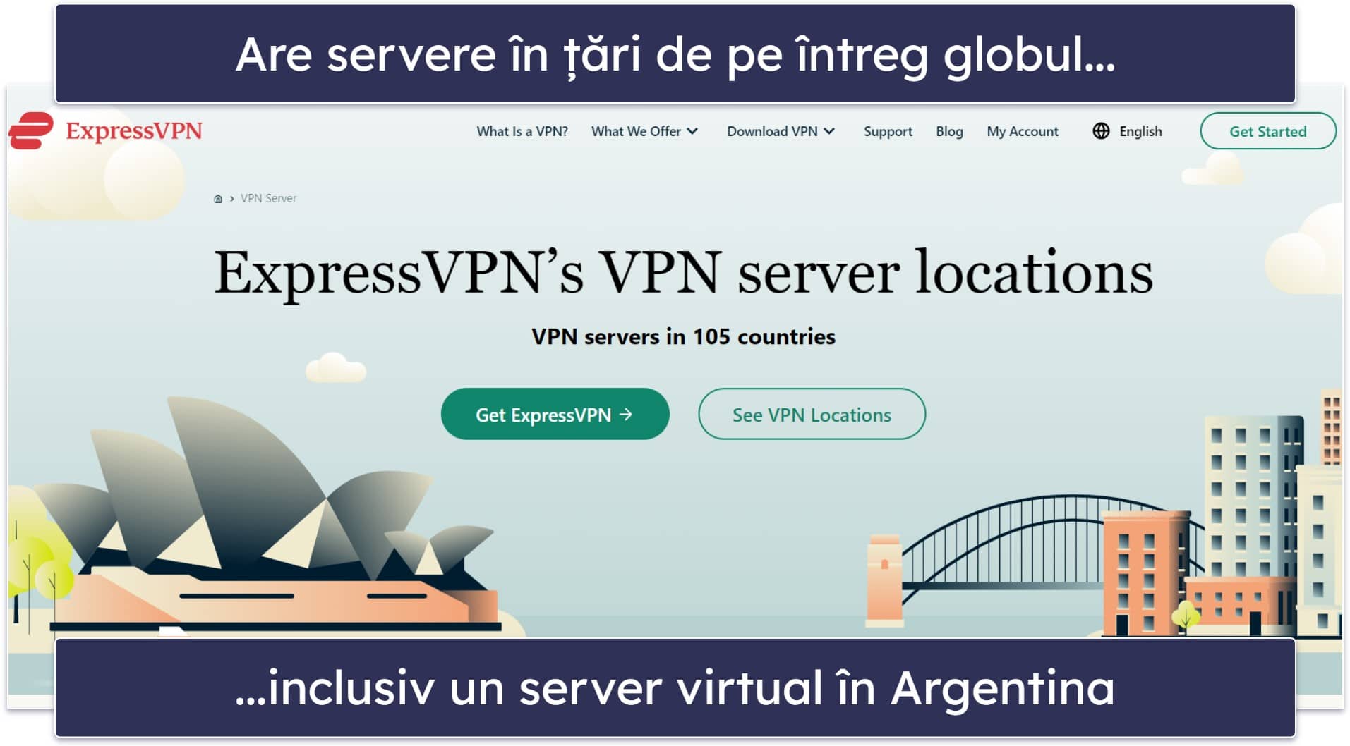 🥇1. ExpressVPN — Cel mai bun VPN pentru Argentina