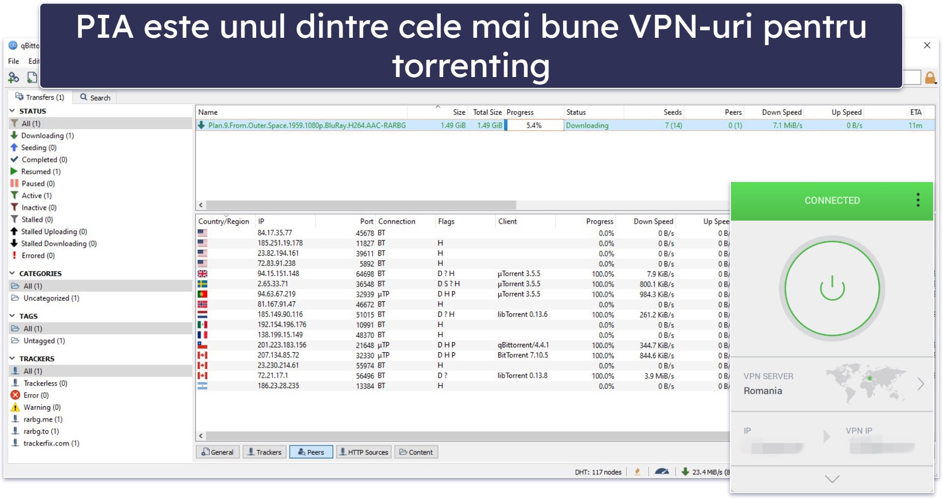 🥈2. Private Internet Access — Foarte bun pentru torrenting în Argentina