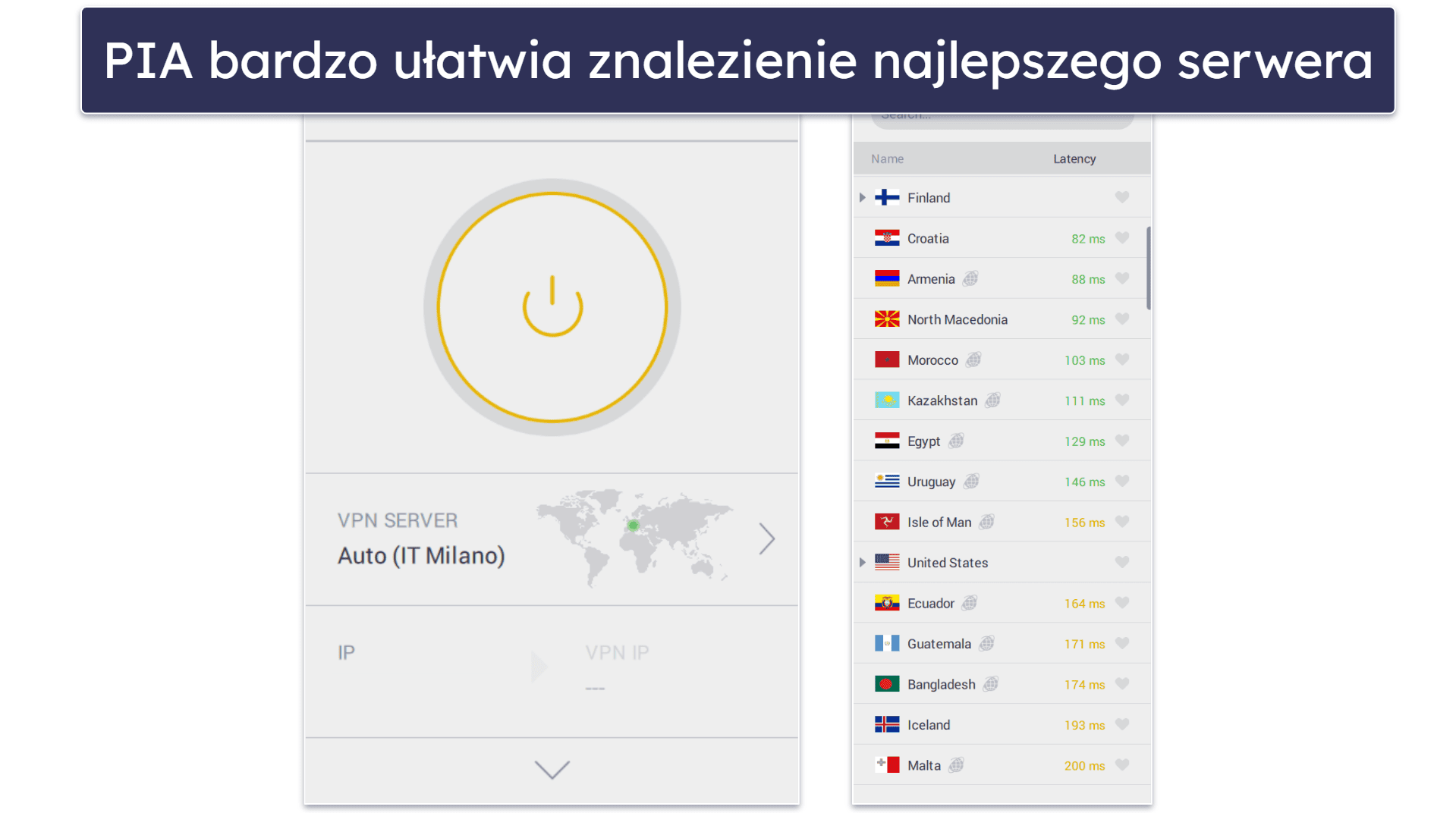 2. Private Internet Access — bardzo dobry VPN do torrentowania w Argentynie