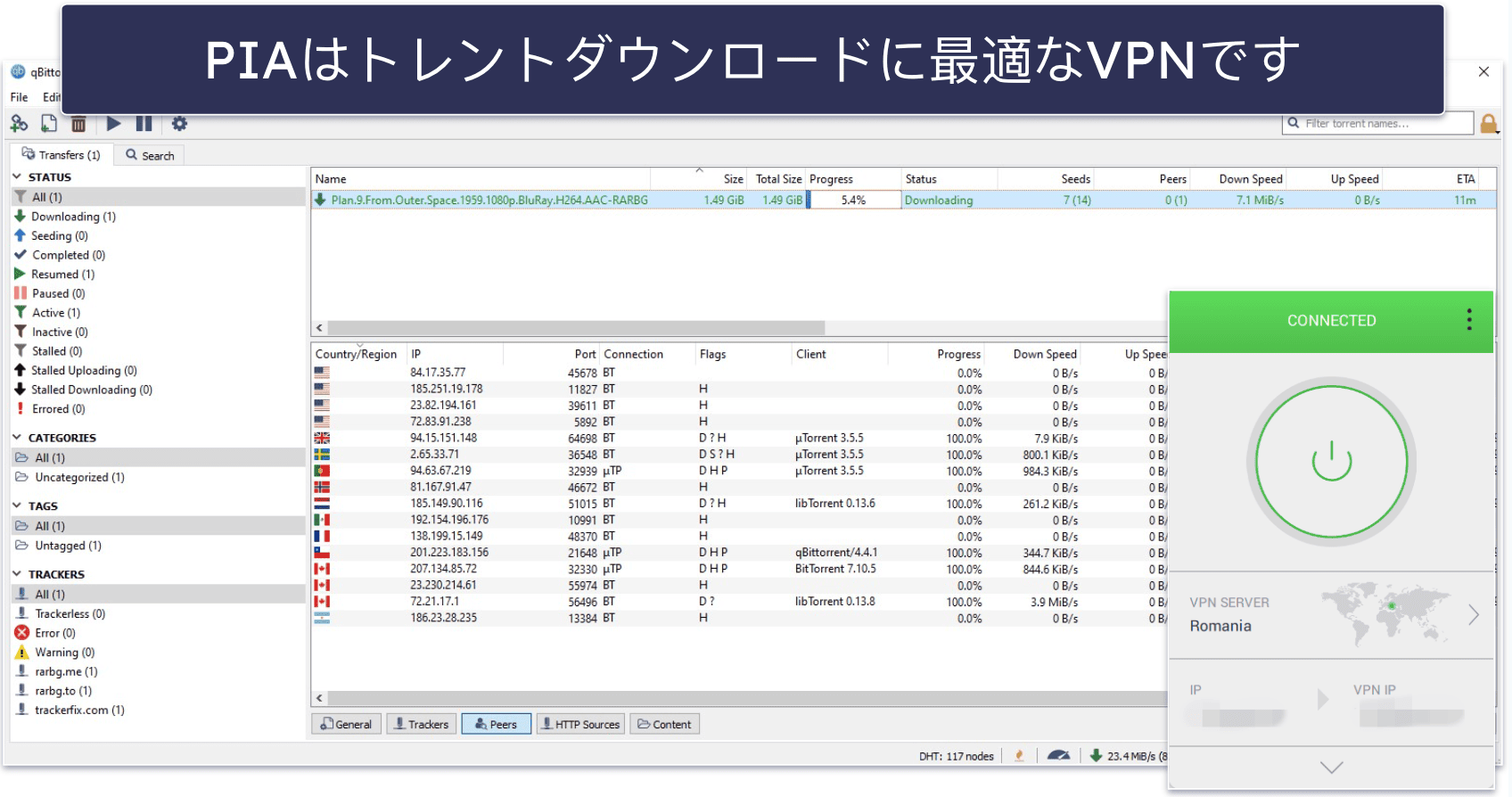 🥈2. Private Internet Access：アルゼンチンでのトレントにおすすめ