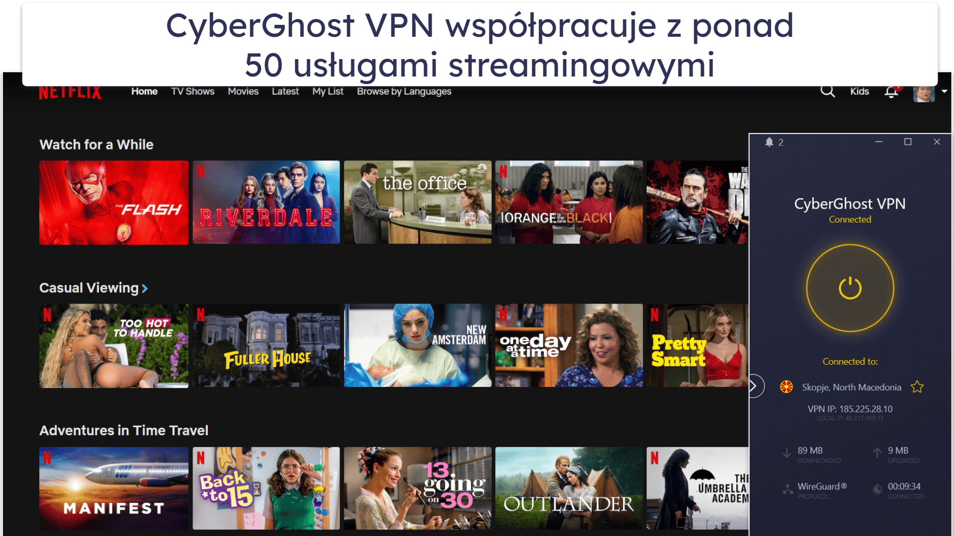 3. CyberGhost VPN — świetny VPN do streamingu w Argentynie