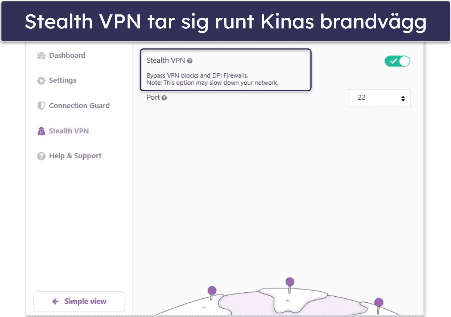 🥉3. PrivateVPN — Enkelt gränssnitt med bra obfuskering