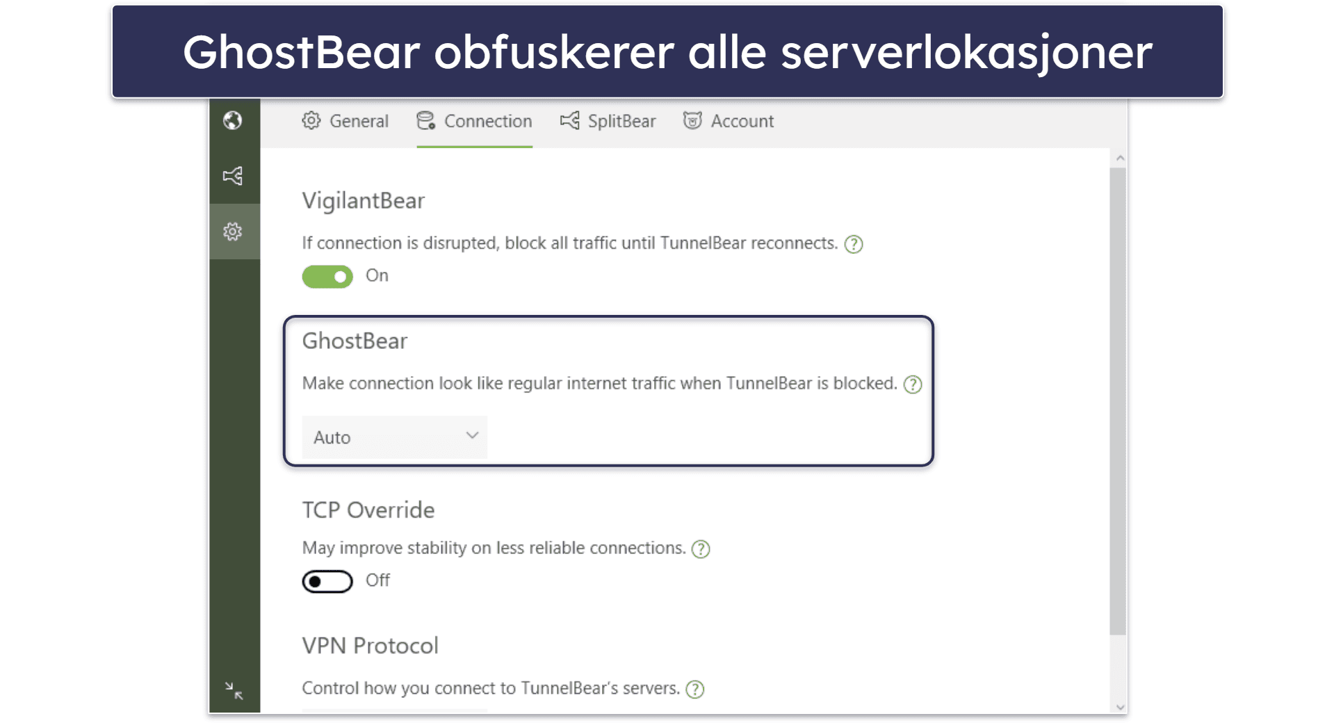 5. TunnelBear – topp VPN for nybegynnere