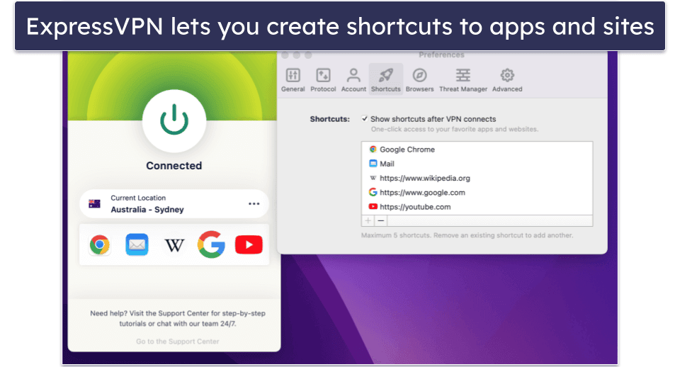🥇1. ExpressVPN — Best VPN for Mac in 2024