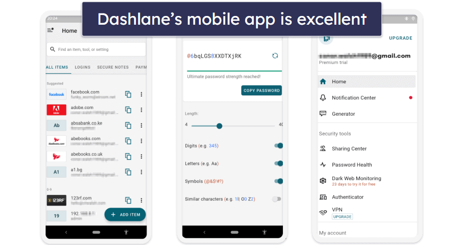 Dashlane Mobile App — Feature-Rich &amp; Simple to Use