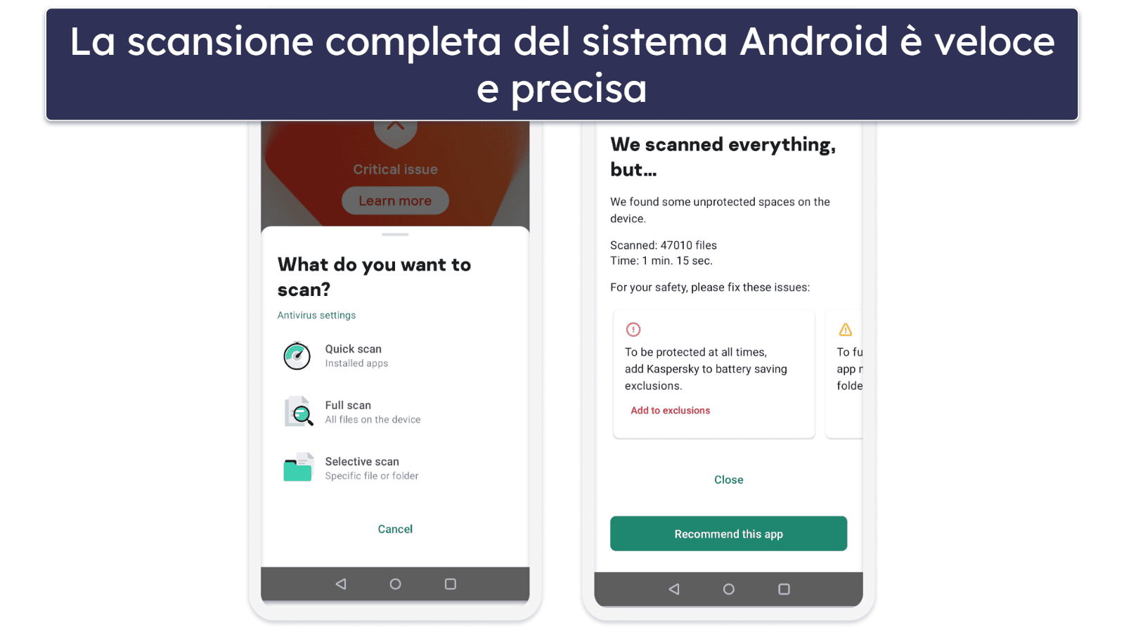 App Kaspersky per dispositivi mobili — App per Android completa (ma l’app per iOS potrebbe essere migliore)