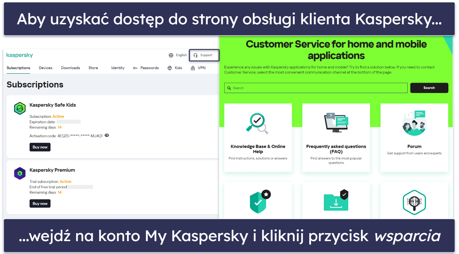 Obsługa klienta Kaspersky – szybkie wsparcie przez czat na żywo (2 minuty oczekiwania!)