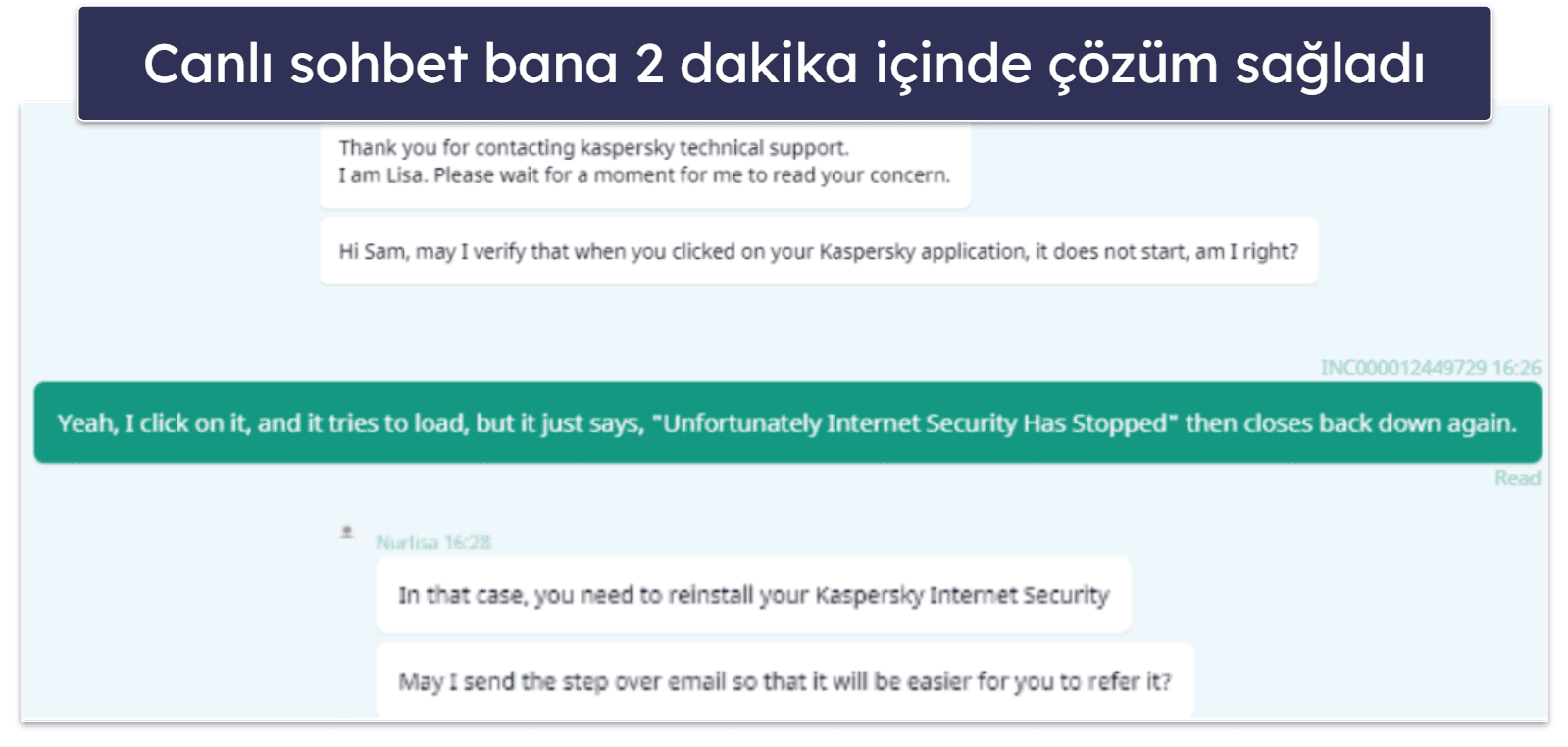 Kaspersky Müşteri Desteği — Canlı Sohbet ile Hızlı Çözüm (Sadece 2 Dakika Bekleme Süresi!)