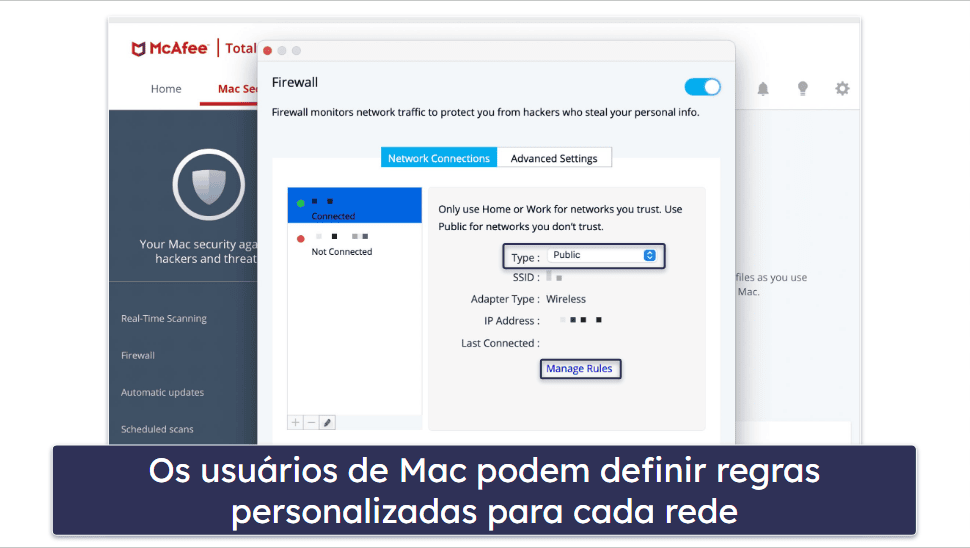 Recursos de segurança do McAfee — Detecção perfeita de malware, excelente proteção da internet e muito mais