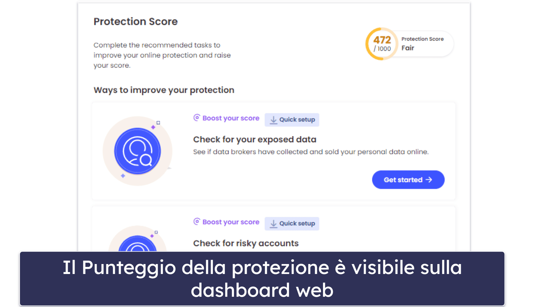 Facilità d’uso e di configurazione di McAfee – Dashboard agile e semplice da navigare