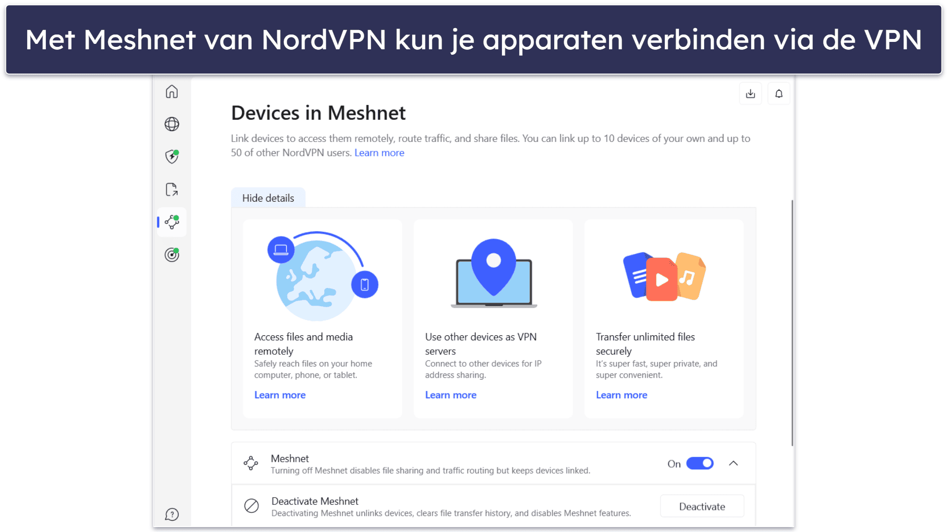 4. NordVPN — malwarebescherming voor veilig downloaden