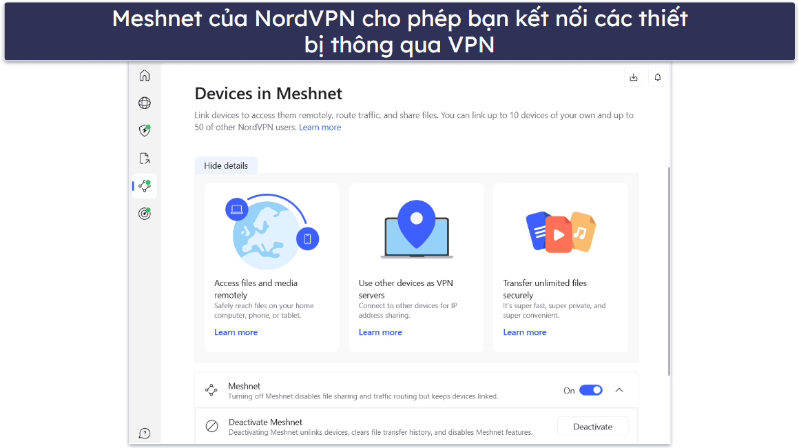 4. NordVPN – Bảo vệ khỏi phần mềm độc hại để tải xuống an toàn