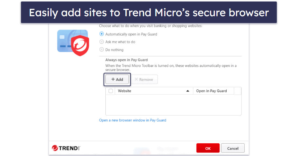 Trend Micro Ease of Use &amp; Setup — Simple Interface (4 Categories Contain Every Feature)