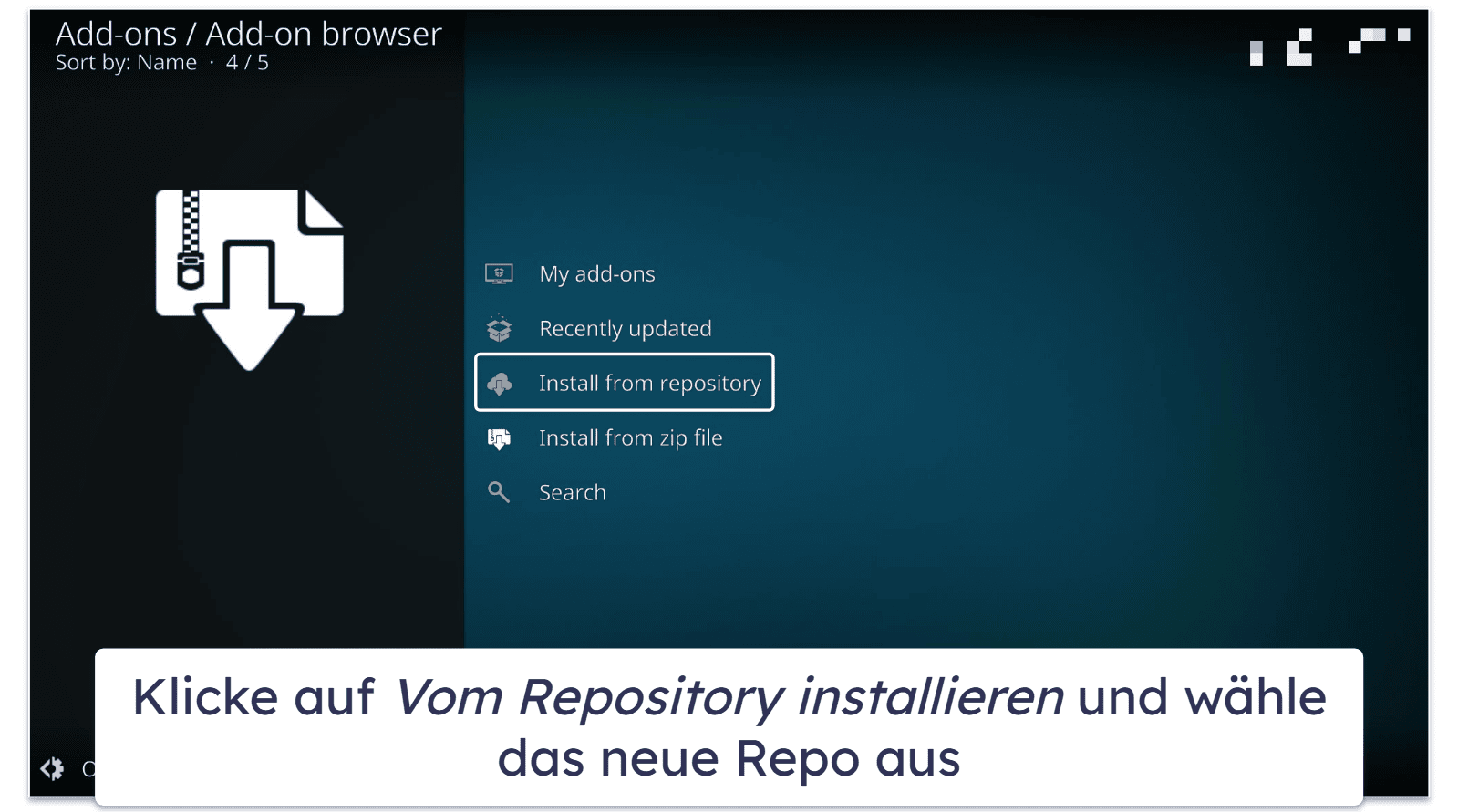 Wie installiere ich ein Kodi-Build?