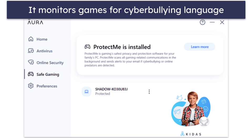 Bonus. Aura — Great For Controlling Your Kid’s Gaming in the US