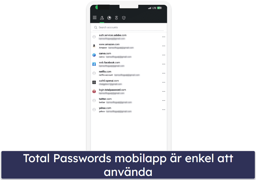 8. Total Password — Enkel &amp; säker lösenordshantering för iOS