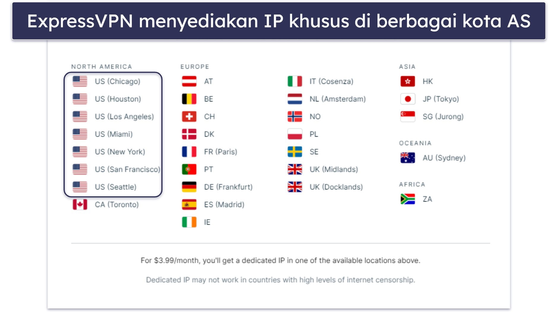 🥇1. ExpressVPN – VPN Terbaik Keseluruhan untuk Amerika Serikat