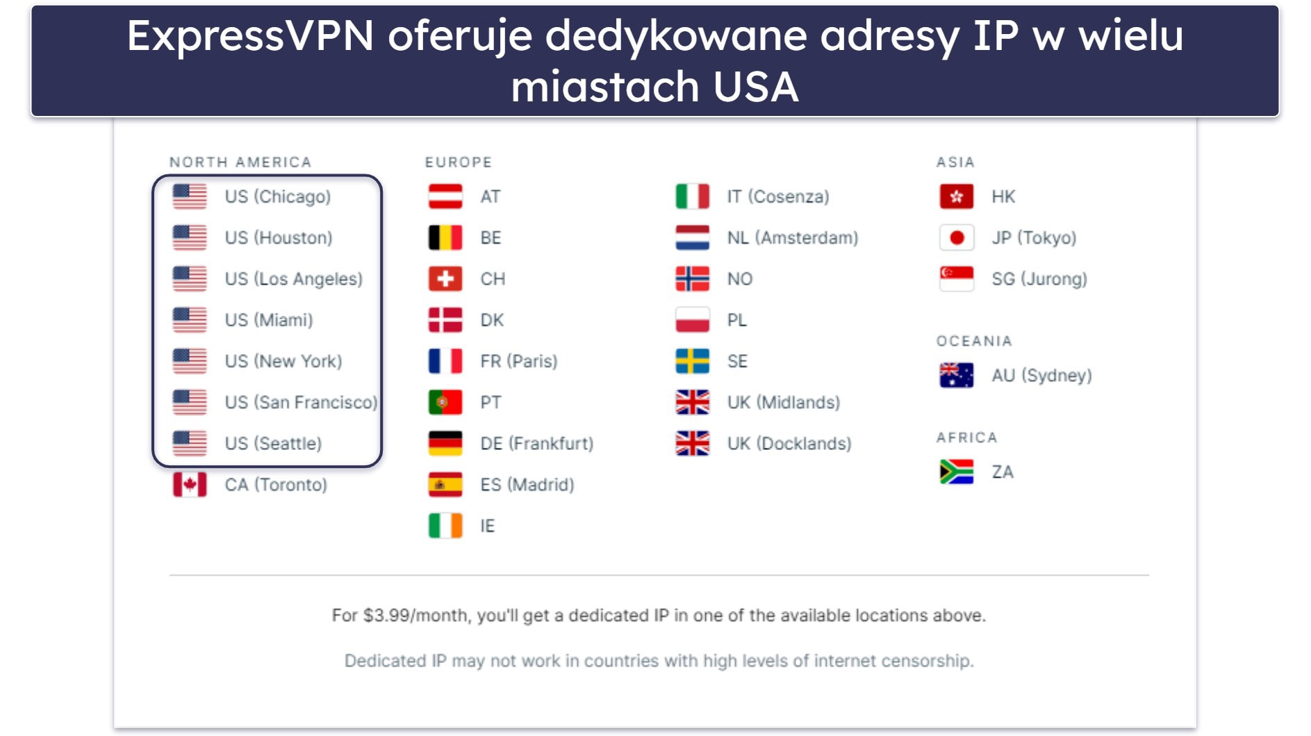 🥇1. ExpressVPN — ogółem najlepszy VPN na USA