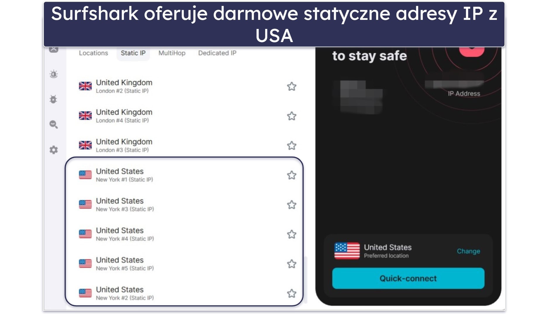 5. Surfshark — dobry VPN do ochrony tożsamości w amerykańskich serwisach online