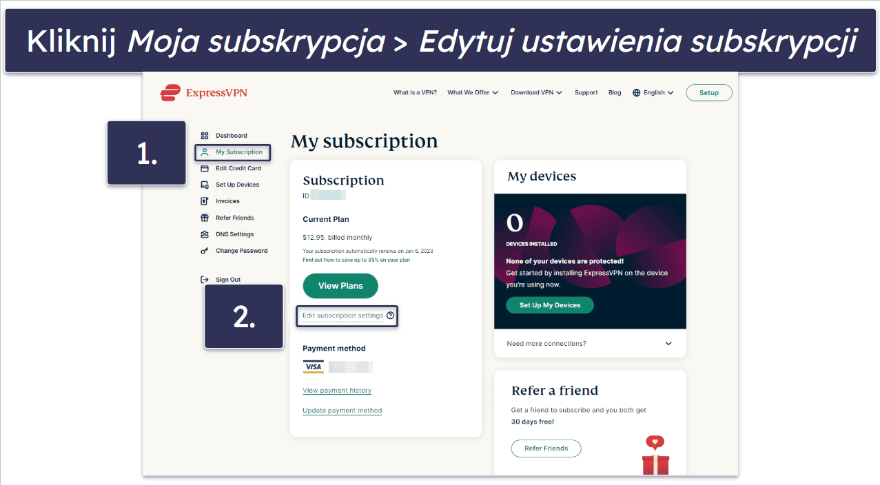 Koszty odnowienia ExpressVPN i jak anulować automatyczne odnowienie