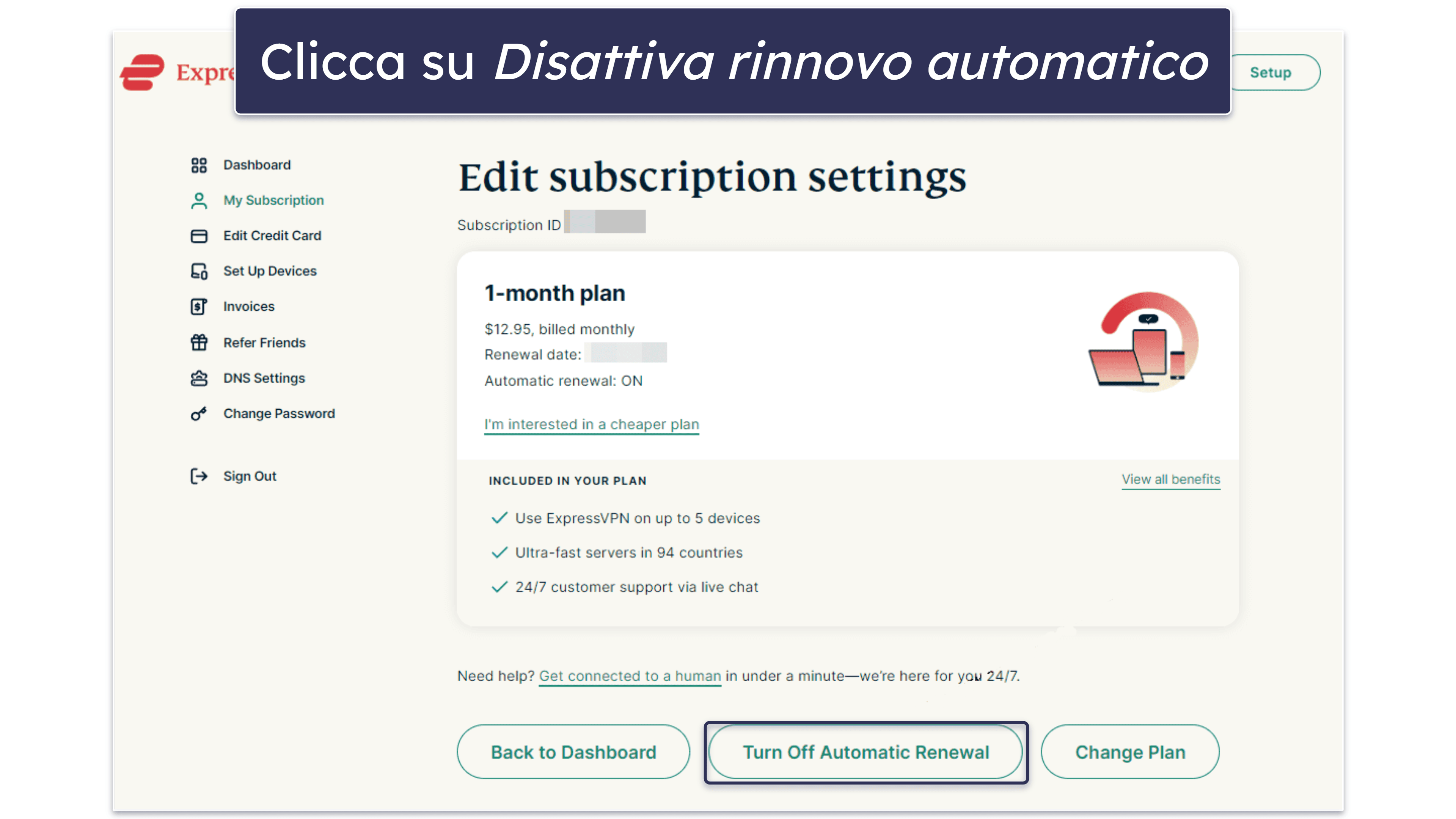 Costi di rinnovo di ExpressVPN &amp; come annullare il rinnovo automatico