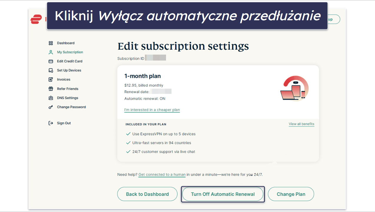 Koszty odnowienia ExpressVPN i jak anulować automatyczne odnowienie