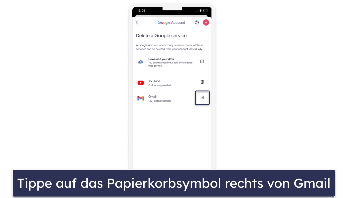 So löschst Du Dein Gmail-Konto mit Deinem Smartphone