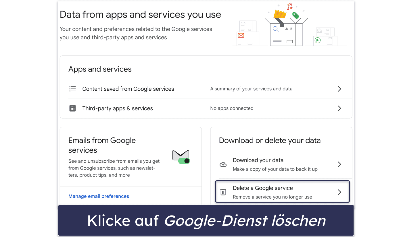 So löschst Du Dein Gmail-Konto mit einem Desktop-Browser