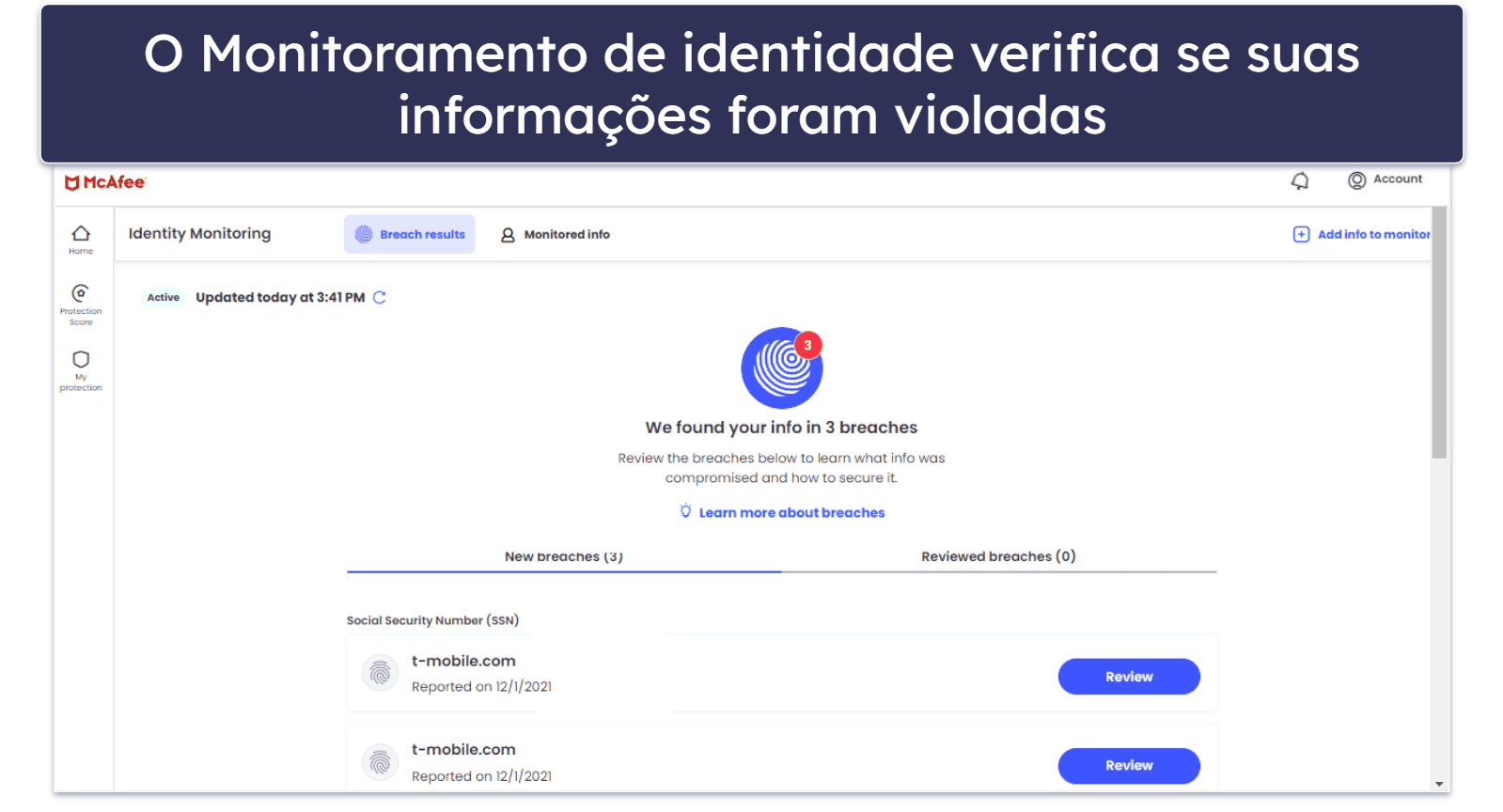 Recursos de segurança do McAfee — Detecção perfeita de malware, excelente proteção da internet e muito mais