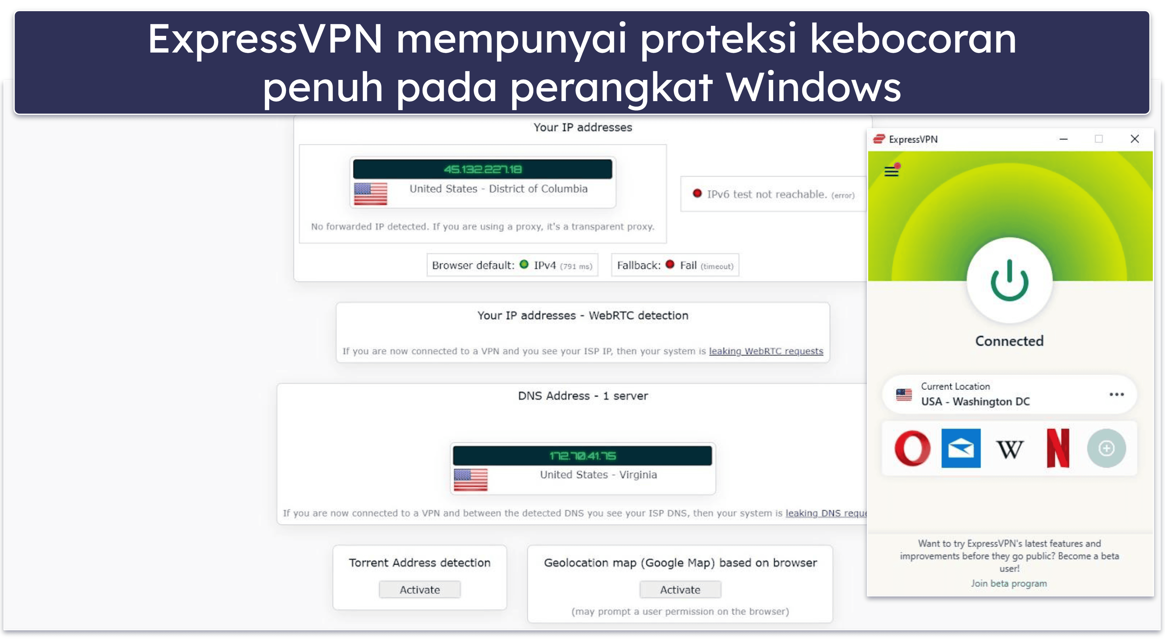 🥇1. ExpressVPN – VPN Terbaik untuk Windows di 2025