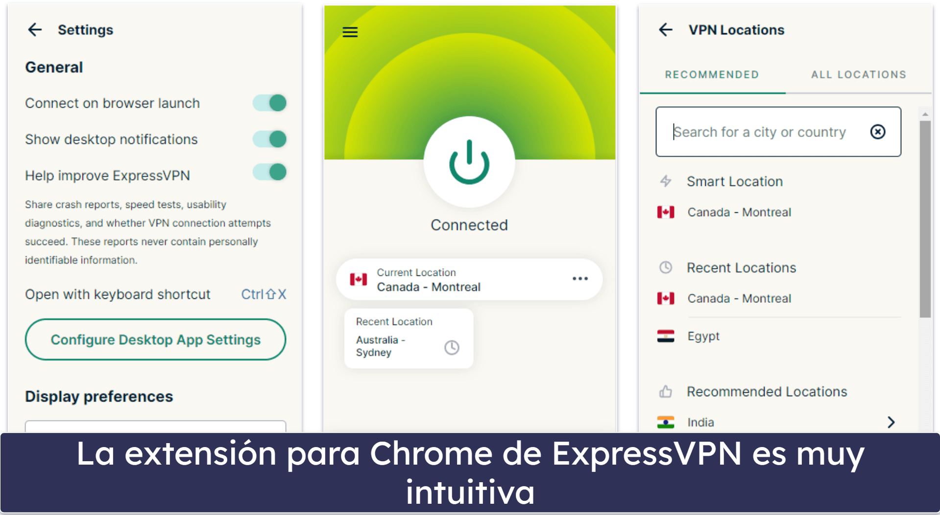 1. ExpressVPN: Es la mejor VPN para ver Chrome en 2025