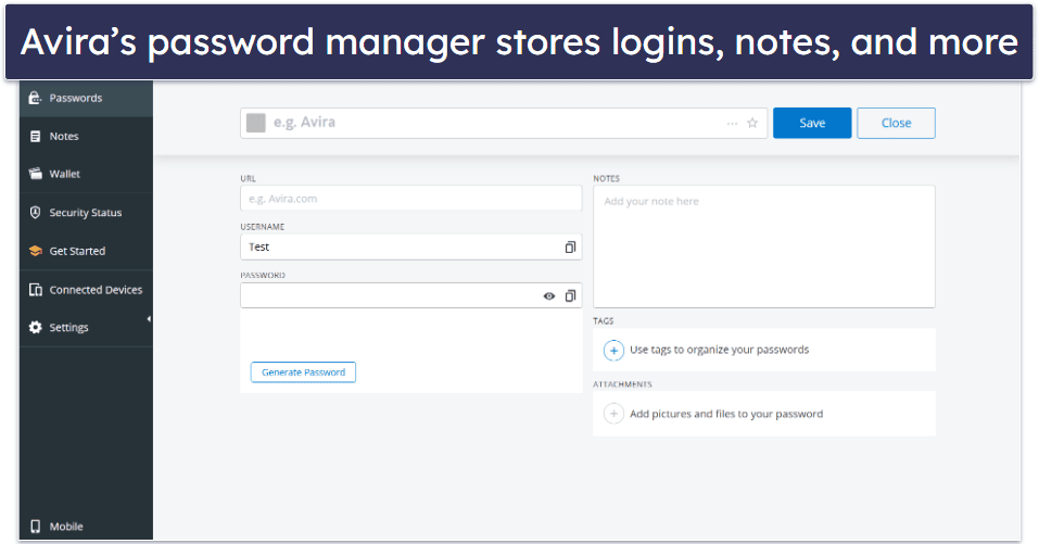 9. Avira Password Manager — More Intuitive (With Unlimited Devices on the Free Plan)