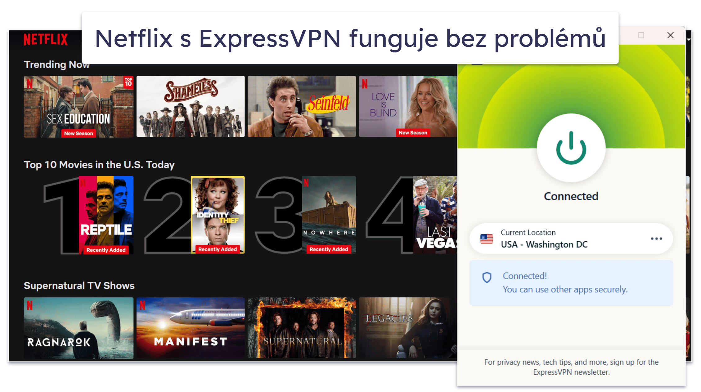 🥇1. ExpressVPN – Paras VPN Netflixin katseluun vuonna 2025