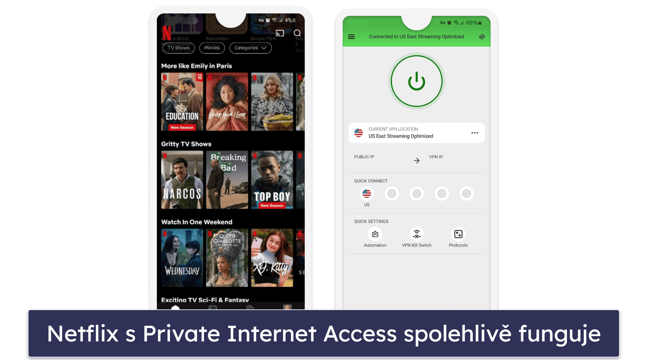 🥈2. Private Internet Access – Erinomainen VPN Netflixin suoratoistoon mobiilissa